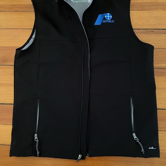 Men's Work Vest ~ Lined ~ Black~ Large ~ Utility Vest - Picture 1 of 4